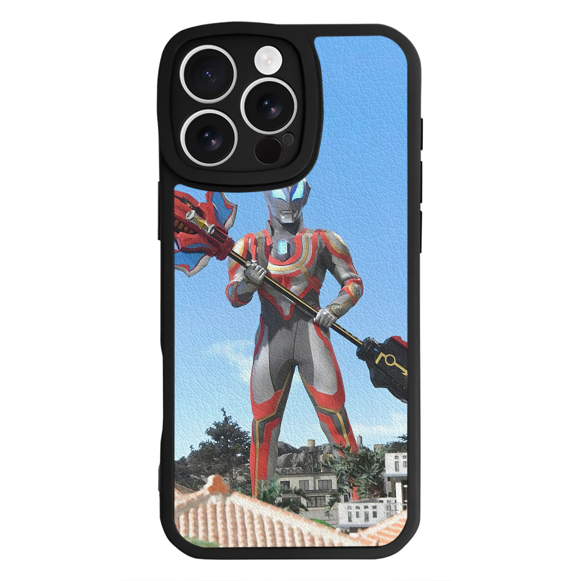 （画像用） ウルトラマン Ultraman 【iPhone 16シリーズ対応】シリコンスマホケース（レザー調） 材質：シリコン